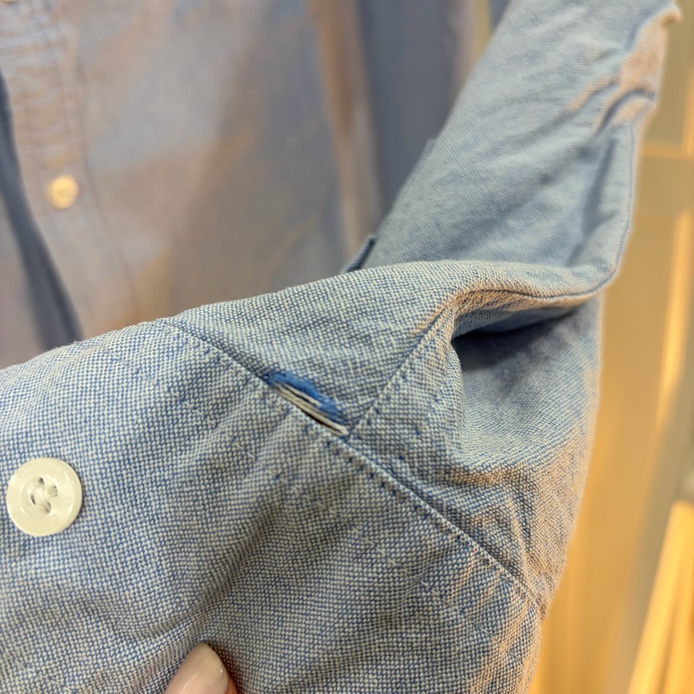 Burberry Light Blue Button Down Shirt - Picture 7 of 7